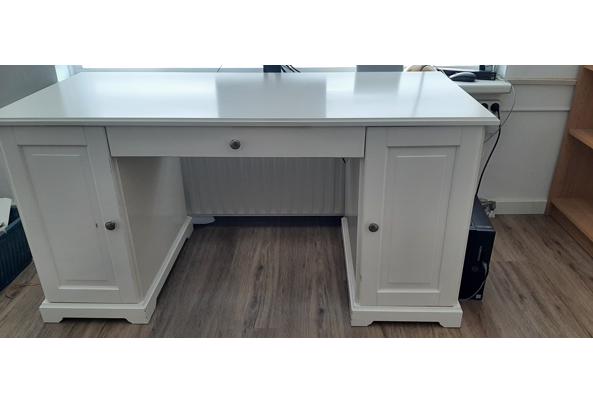 Bureau Ikea Liatorp, twee kastjes en lade, wit - 20241222_132739