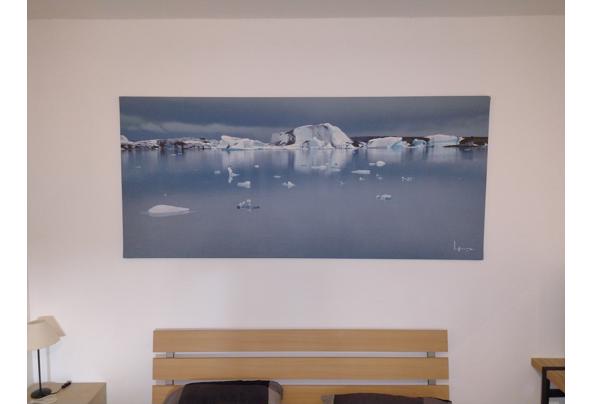 IJslandschap, foto op canvas, 200 x 90 cm - Schilderij-1_637775351828256252