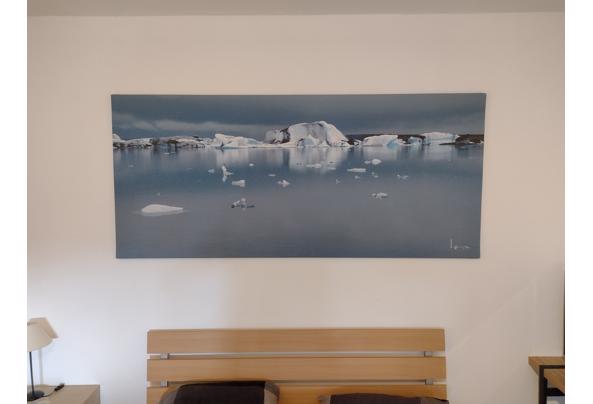 IJslandschap, foto op canvas, 200 x 90 cm - Schilderij-2_637775351870215110