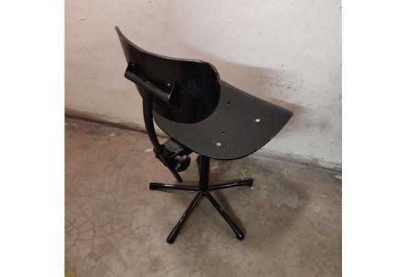 Bureaustoel, hout/metaal, zwart - IMG_20210410_140338