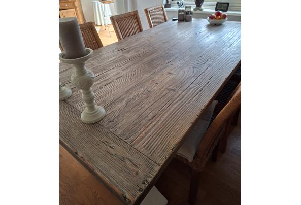 Eethoek met 6 rieten stoelen - 20260724_145808