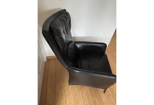 Zwart, leren fauteuil - IMG_0184