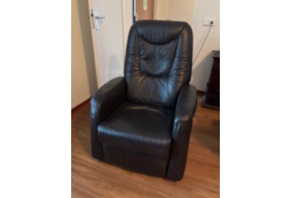 Donkerbruine elektrische relax fauteuil   relaxstoel - 1