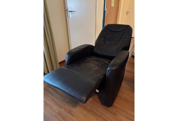 Donkerbruine elektrische relax fauteuil   relaxstoel - 3