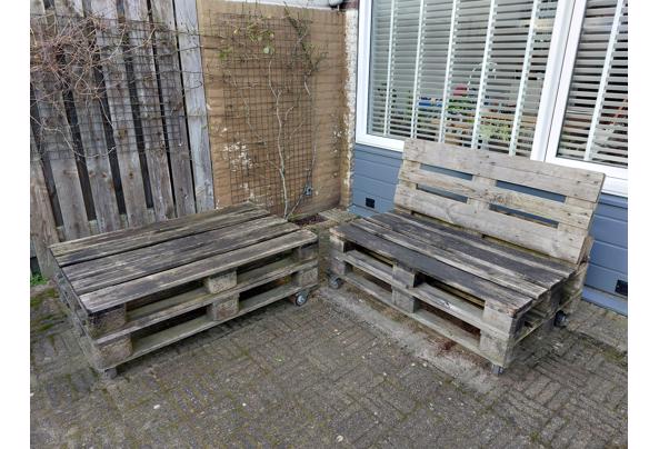 Pallet stoelen/ligbank op wieltjes  - 20250223_165537