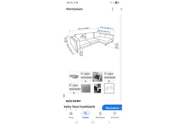 Hoekbank, Ikea Nockeby - Screenshot_20250717_092318_Google