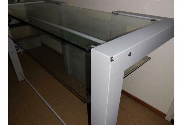 Glazen/metalen TV meubel - 4