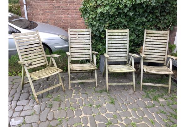 4 hardhouten tuinstoelen - IMG_0092