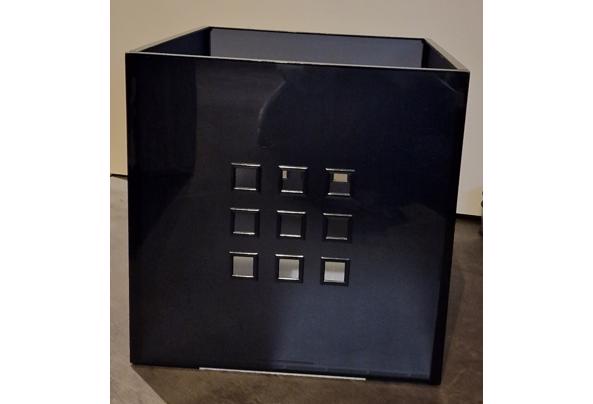 5 stuks zwarte IKEA LEKMAN opbergbakken - 20231111_184028