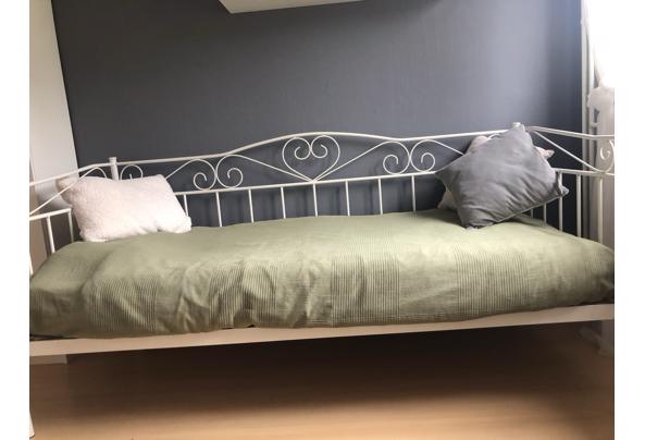 Bedframe 90x200 cm - metaal - wit - hartjes - JPEG-afbeelding-47F4-B9E7-5B-0