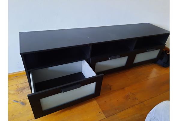 BRIMNES Tv-meubel, zwart, 180x41x53 cm - tv3
