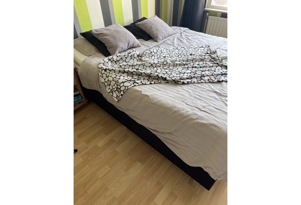 Boxspring zwart 160 x 200 (2x80 cm bij 2 mtr) - IMG_6971