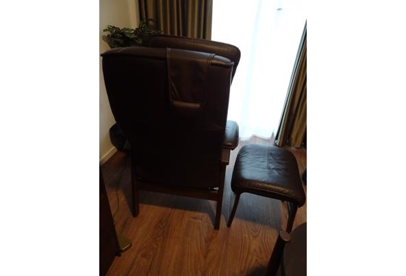 leren fauteuil met voetenbank - DSC02371