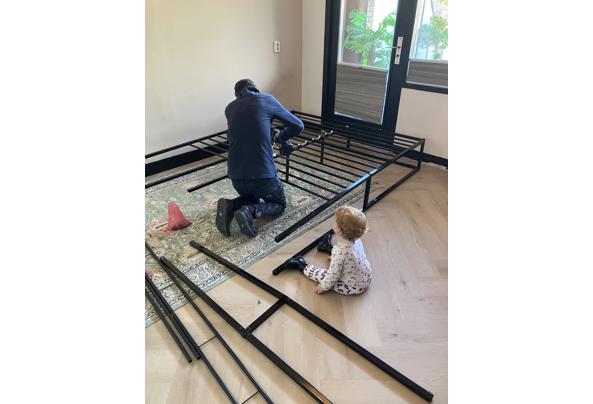 Stalen bed frame zwart 160 - IMG_9667