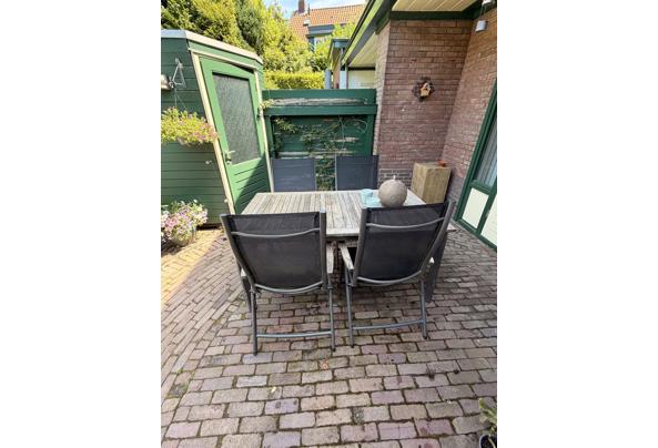 Aluminium tuintafel met 4 verstelbare stoelen - IMG_4368