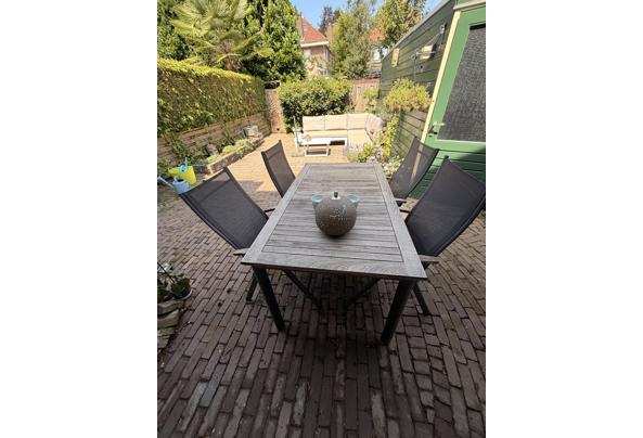 Aluminium tuintafel met 4 verstelbare stoelen - IMG_4371