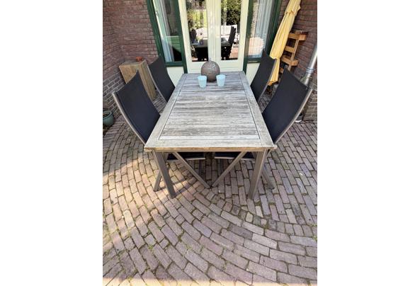 Aluminium tuintafel met 4 verstelbare stoelen - IMG_4375