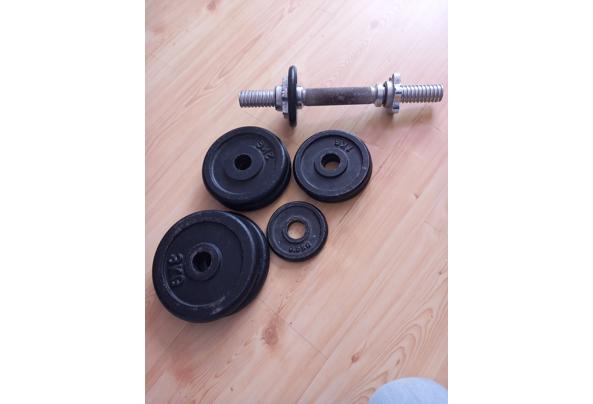 Dumble/ halter met losse schijven. - 17788343964706220343073013333783