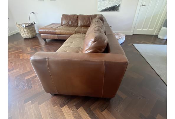 Bruin leren grote hoekbank - IMG_3155
