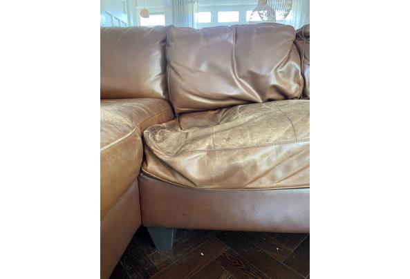 Bruin leren grote hoekbank - IMG_3158
