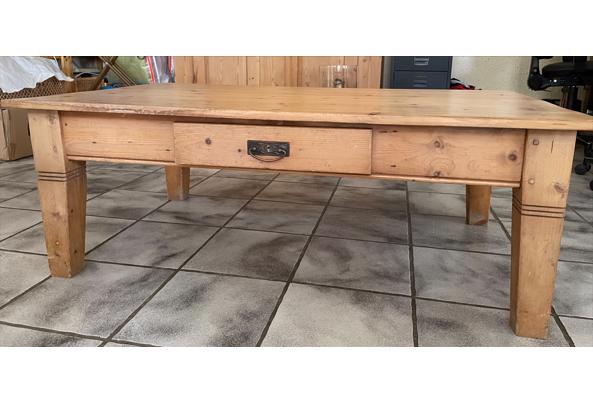 Salontafel met lade van grenenhout - Salontafel-4