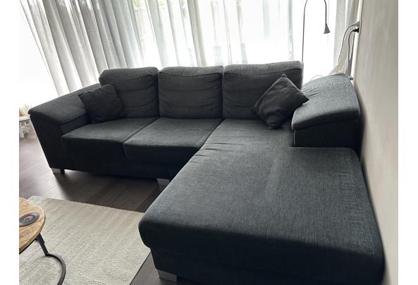 3-zitsbank met chaise longue - antraciet - IMG_4016