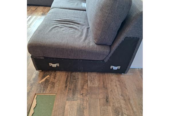 Grote lounge bank met chaise longe - 17552460956498792178027366345910