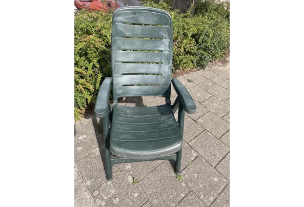 3 groene tuinstoelen  - IMG_8504