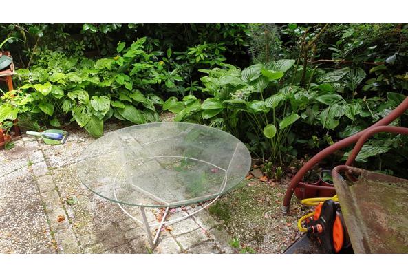 Tuin tafel staal en dik glas - tuintafel-(1)