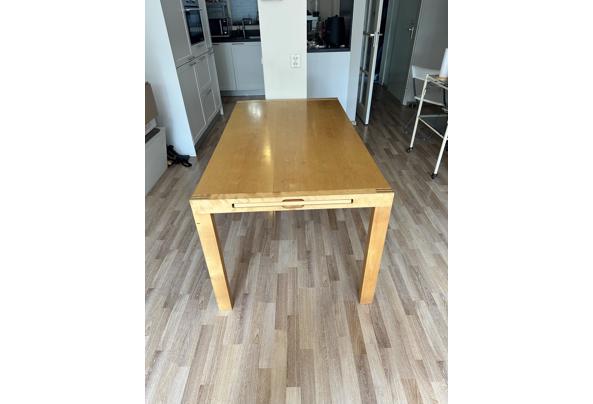 Leuke massief eikenhouten uittrek eettafel - IMG_0669