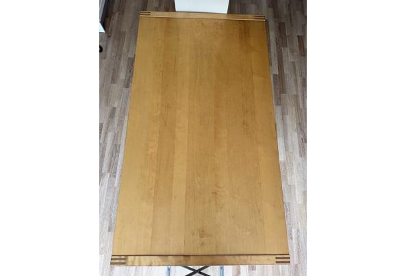 Leuke massief eikenhouten uittrek eettafel - IMG_0670