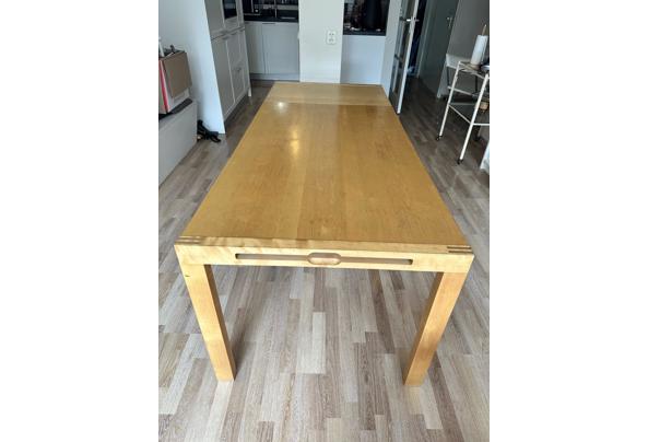 Leuke massief eikenhouten uittrek eettafel - IMG_0671