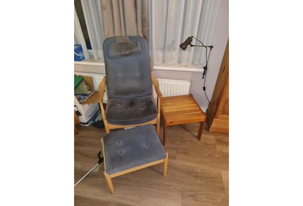 Blauwe fauteuil - stoel