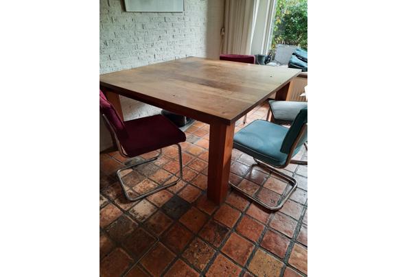 Vierkante eikenhouten eettafel - 20251025_151524