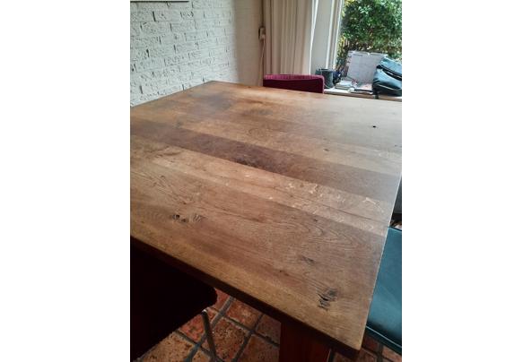 Vierkante eikenhouten eettafel - 20251025_151542