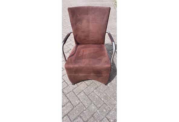 6 nubuck eetkamerstoelen  - 20250807_144752
