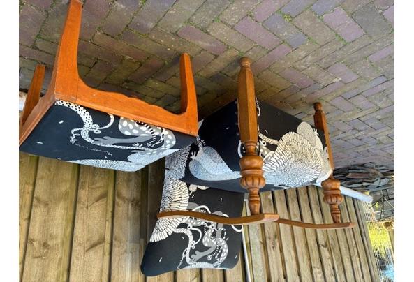 Jaren vijftig stoel met bijbehorend krukje - jaren-vijftig-stoel-1