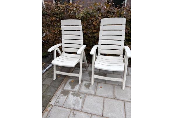 2x Hartman tuinstoelen, wit - Tuinstoelen1