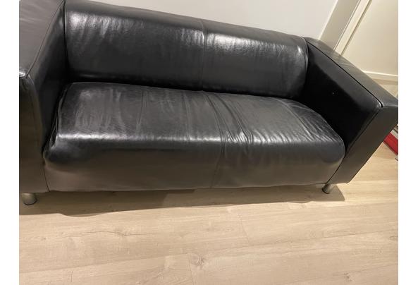 Zwart leren Kapla bank Ikea - 073A8D87-EE9F-43C3-8C2B-0E669AC0E74F_637709416386892520
