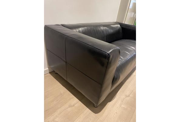 Zwart leren Kapla bank Ikea - FB8D889D-07BB-4027-B30D-F21189ABD746_637709416336206869
