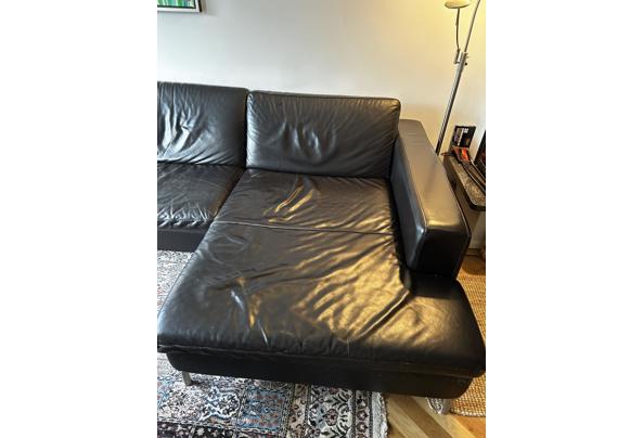 Grote bruin leren 5 zits bank - IMG_0479
