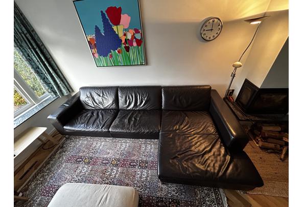 Grote bruin leren 5 zits bank - IMG_0481