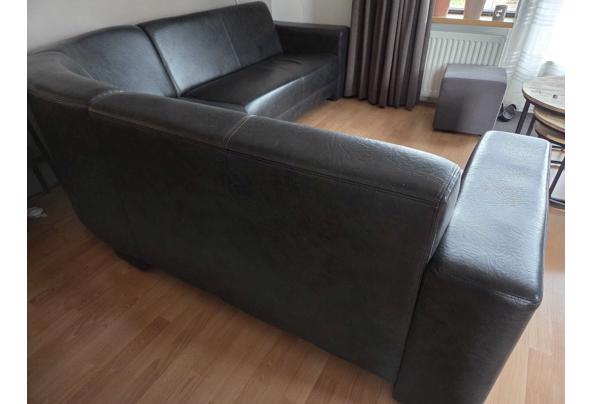 Ruime hoekbank antraciet/zwart - Bank-2