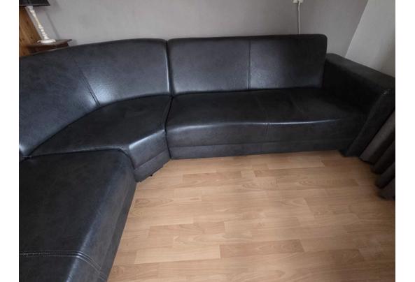 Ruime hoekbank antraciet/zwart - Bank-3