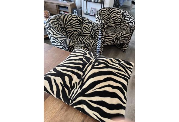 2 Leuke fauteuils , tijgerprint . In goede staat.  - Tijgerstoel-4