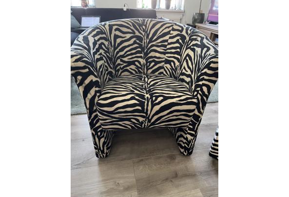 2 Leuke fauteuils , tijgerprint . In goede staat.  - tijger-stoel