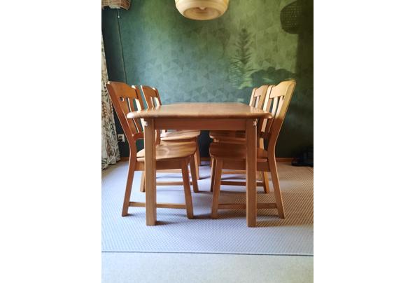 blank eiken eetafel en 4 stoelen - 20250906_181830