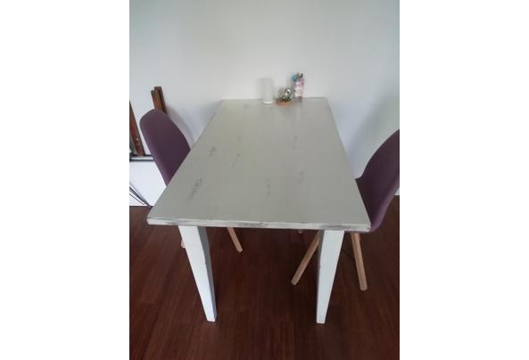 Witte houten tafel met verlengstukken - IMG_20210728_202620