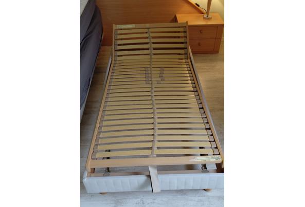 2 bedden met hand verstelbare lattenbodem 90 x 200 cm - kleiner