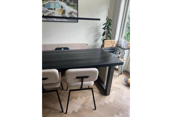 Zwarte steigerhouten eettafel - 1e3a09f9-fce4-4f5e-acdc-9e2ddaf9f6b4